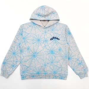 Spider Web Patterned Hoodie